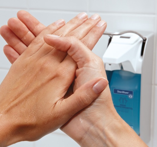 Hand disinfection